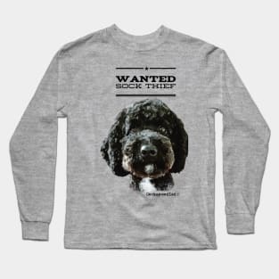 Cockapoo / Doodle Dog Sock Thief Long Sleeve T-Shirt